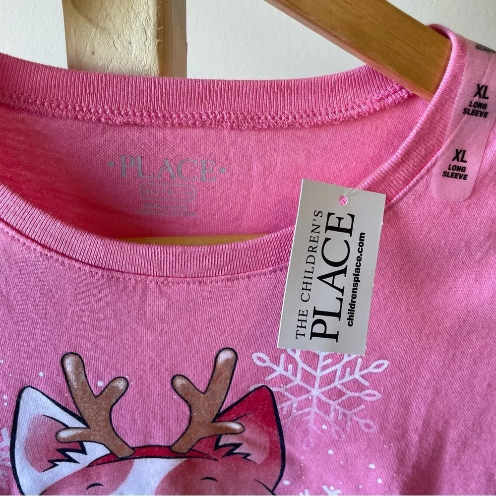 The Children's Place‎ Pink Cat Shirt Kids Extra Large